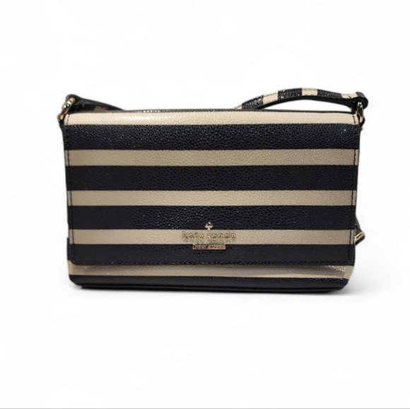 Nwt! Kate Spade Cedar Street Stripe Aster small crossbody shoulder bag - Picture 3 of 13
